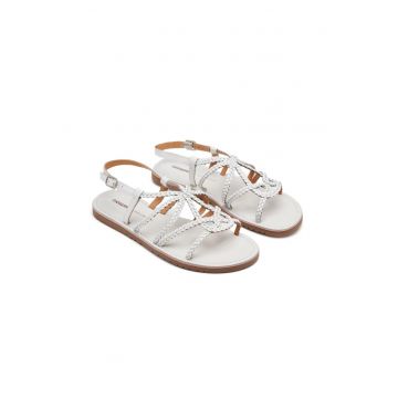 Sandale din piele Orland - Alb