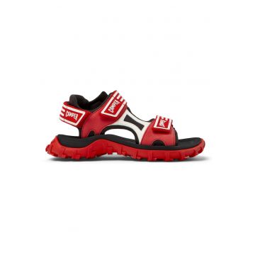 Sandale din piele si material textil Drift Trail - Rosu