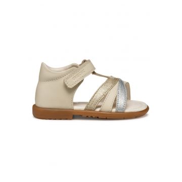 Sandale fete - B5521A-085QD -  Piele naturala - Bej - Bej