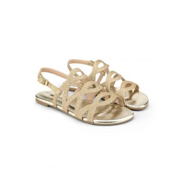 Sandale Fete Little Me Gold Glitter - 1104260