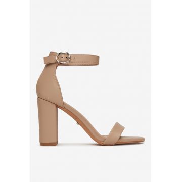 Sandale  Material Sintetic - Culoare Bej Sandale  Material Sintetic - Culoare Bej