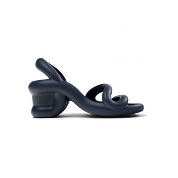 Sandale slingback cu toc masiv Kobarah - Albastru marin