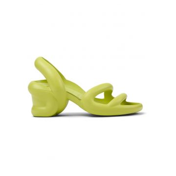 Sandale slingback cu toc masiv Kobarah - Verde lime
