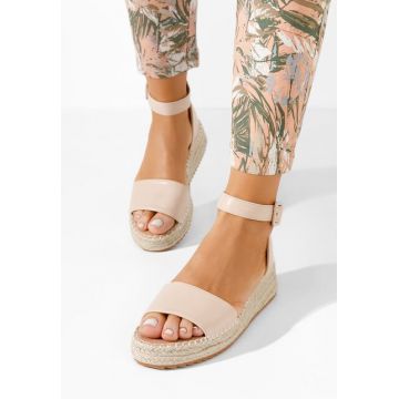 Sandale tip espadrile Vicky bej