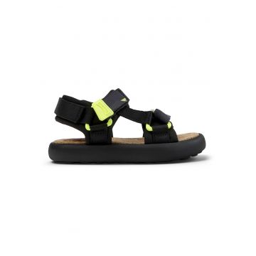 Sandale uni cu velcro - Negru