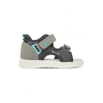 Sandale baieti - 41680 -  Piele ecologica - Gri - Gri