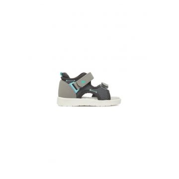 Sandale baieti - 41680 -  Piele ecologica - Gri Sandale baieti - 41680 -  Piele ecologica - Gri