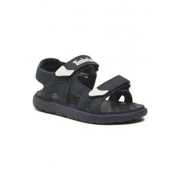 Sandale baieti -  Piele ecologica - Bleumarin