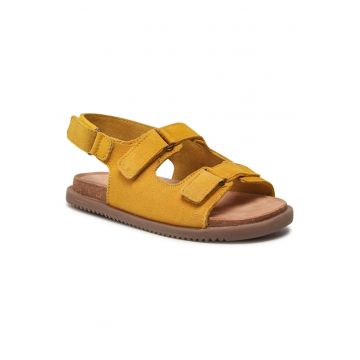 Sandale baieti -  Piele naturala - Galben