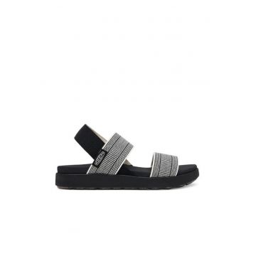 Sandale dama - 1030142 -  Textil - 37 EU - Alb/Negru - Alb/Negru