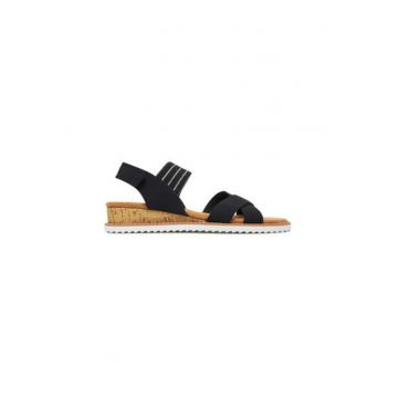 Sandale dama - 114130 -  Textil - Negru