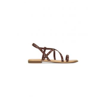 Sandale dama - 15342339 -  Piele ecologica - Maro