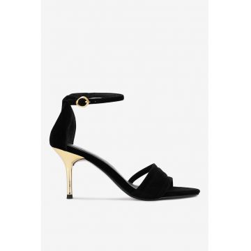 Sandale dama  5903419900938 - Piele intoarsa - Negru Sandale dama  5903419900938 - Piele intoarsa - Negru