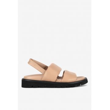 Sandale dama  5903698027548 - Piele naturala - Bej Sandale dama  5903698027548 - Piele naturala - Bej