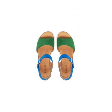 Sandale dama - 64.651.19 -  Piele naturala - 39 EU - Albastru/Verde Sandale dama - 64.651.19 -  Piele naturala - 39 EU - Albastru/Verde