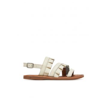 Sandale dama - J55BSB-00085 -  Piele naturala - 35 EU - Alb