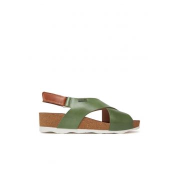 Sandale dama - W9E-0912 -  Piele naturala - Verde