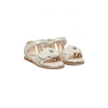 Sandale fete - 43625 -  Piele ecologica - Ecru - Ecru