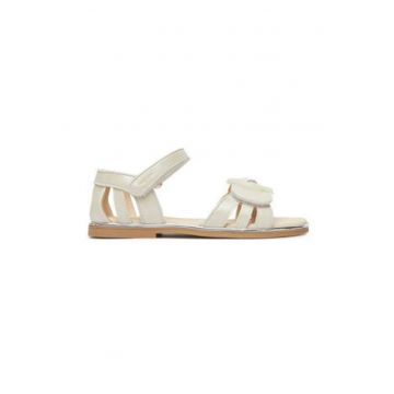 Sandale fete - 45625 -  Piele ecologica - Ecru - Ecru