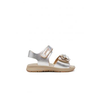Sandale fete - 7870611 -  Piele naturala - Argintiu - Argintiu