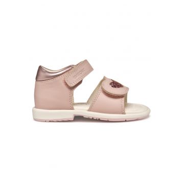 Sandale fete - B5521B-085NF -  Piele naturala - Roz - Roz