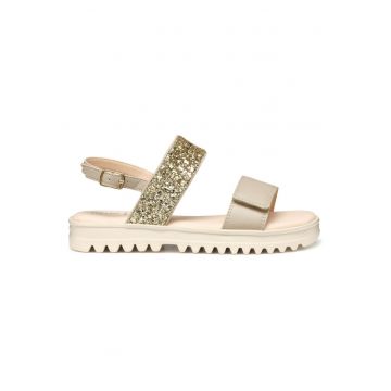 Sandale fete - J556EA-0BCEW -  Piele ecologica - Bej - Bej