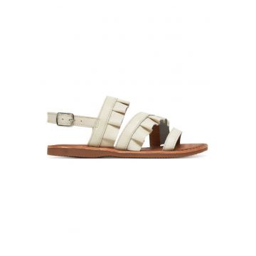 Sandale fete - J55BSB-00085 -  Piele naturala - Alb - Alb