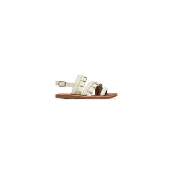Sandale fete - J55BSB-00085 -  Piele naturala - Alb