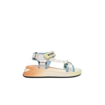 Sandale dama - 12508002 -  Piele ecologica - Bej
