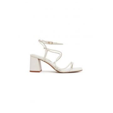 Sandale dama  13768226 - Piele ecologica - Alb Sandale dama  13768226 - Piele ecologica - Alb