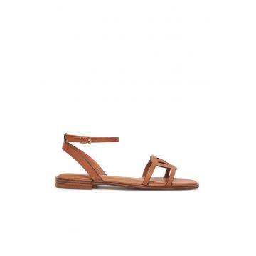 Sandale dama - 13966689 -  Piele naturala - Maro