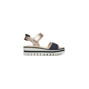Sandale dama - 64.629.16 -  Piele naturala - 39 EU - Bleumarin/Auriu Sandale dama - 64.629.16 -  Piele naturala - 39 EU - Bleumarin/Auriu
