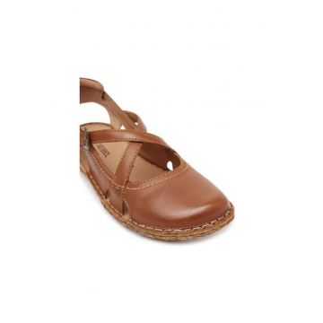 Sandale dama - 79513 -  Piele naturala - Maro