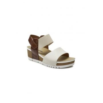 Sandale dama - 83509 -  Piele naturala - Bej