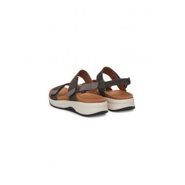 Sandale dama - 97304 -  Piele naturala - Gri