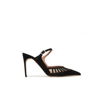 Sandale dama - BARDOT 90-2 -  Piele naturala - Negru