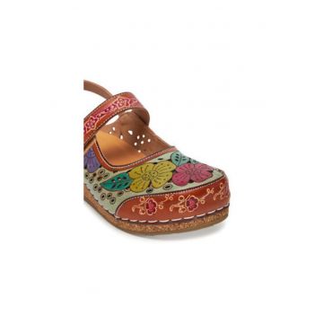 Sandale dama - FACSCINEO 0321 -  Piele naturala - 36 EU - Multicolor