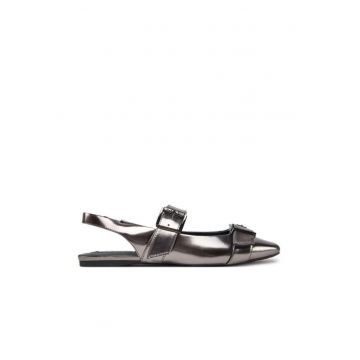Sandale dama  Piele naturala - Argintiu - Argintiu