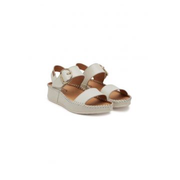 Sandale dama - W1C-0709 -  Piele naturala - 41 EU - Alb