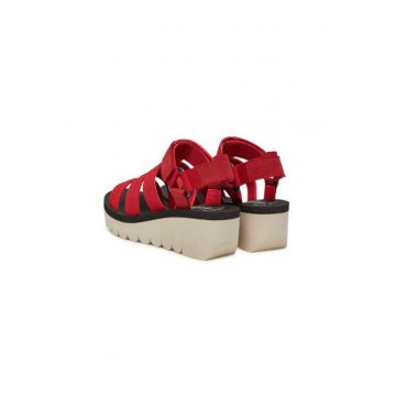 Sandale dama - YOJI198FLY -  Textil - Rosu