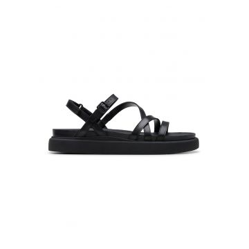Sandale de piele cu barete multiple Sandale de piele cu barete multiple