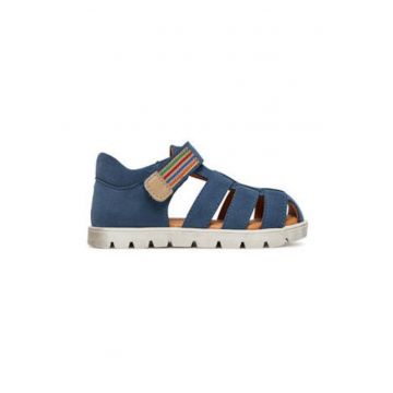 Sandale din piele naturală pentru băieți - Bleumarin