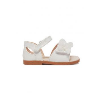 Sandale fete - 41632 -  Piele ecologica - Alb - Alb