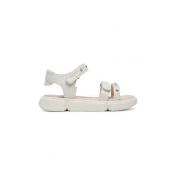Sandale fete - 45637 -  Piele ecologica - Alb - Alb