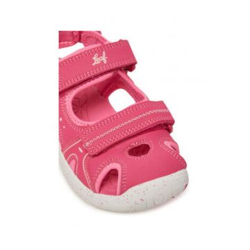 Sandale fete - LLJUN101R -  Textil - Roz - Roz