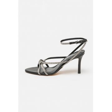 Sandale stiletto cu strasuri Sandale stiletto cu strasuri