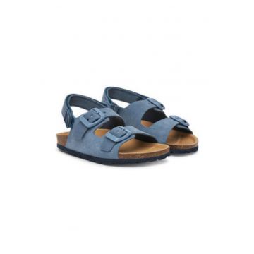 Sandale copii -  piele naturala - albastru -
