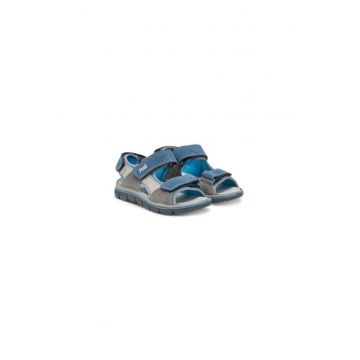 Sandale copii -  piele naturala - bleumarin/gri -