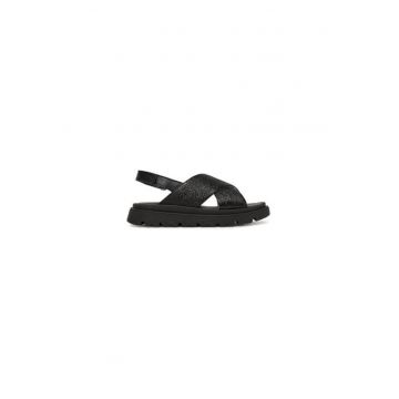 Sandale copii -  piele naturala - negru -