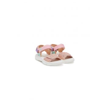 Sandale copii -  roz - textil